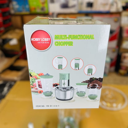 Multifunction 4-in-1 Food Processor Set – Meat Chopper, Vegetable Cutter, Juicer Blender - Buy Online Pakistan | Galaxiee.com