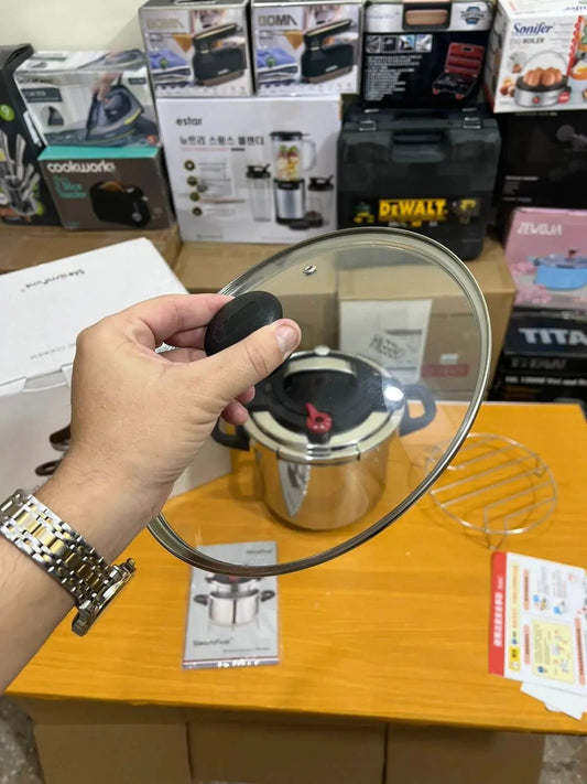 Original Germany Lot 2 in 1 Stainless Steel Pressure Cooker 9L - Buy Online Pakistan | Galaxiee.com