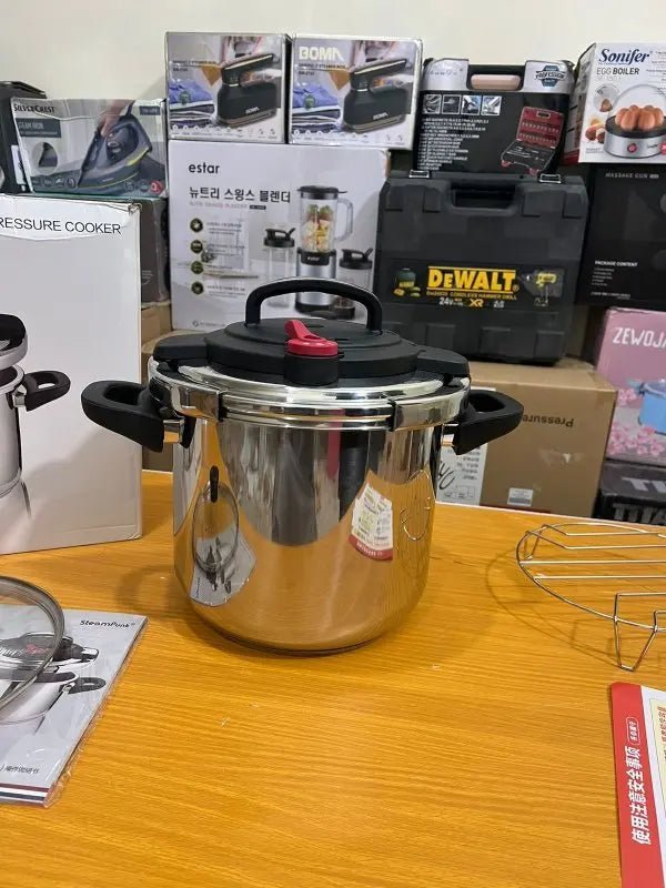 Original Germany Lot 2 in 1 Stainless Steel Pressure Cooker 9L - Buy Online Pakistan | Galaxiee.com