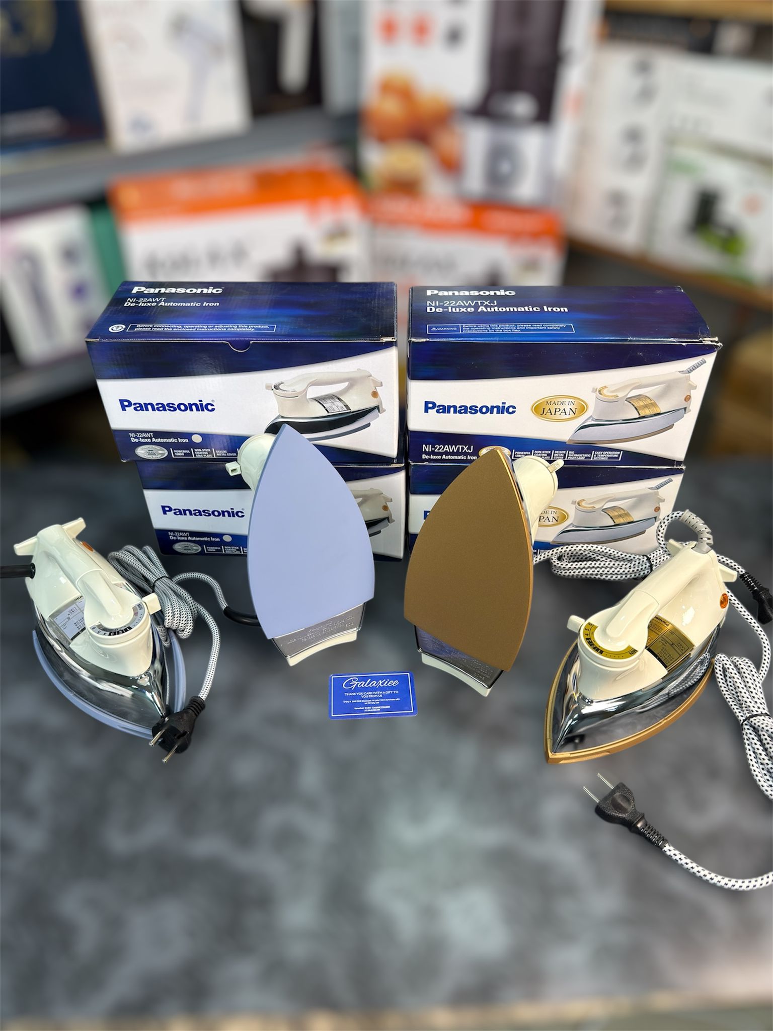 Panasonic NI-22AWT 1000W Heavy Duty Dry Iron Non-Stick Soleplate - Buy Online Pakistan | Galaxiee.com