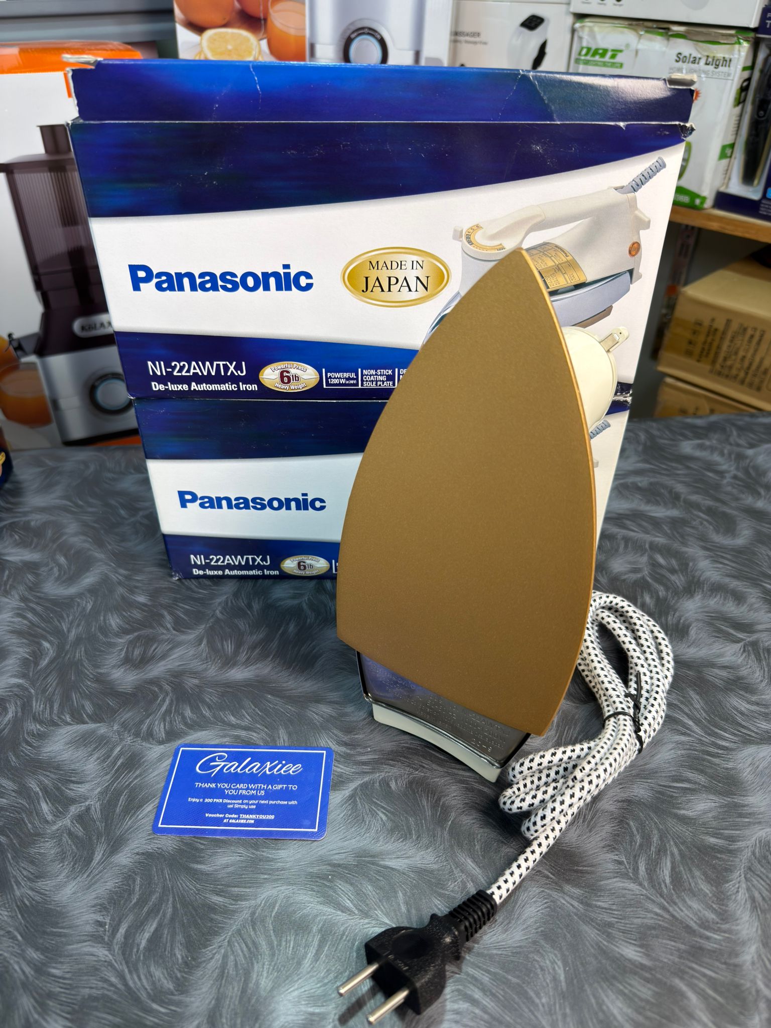 Panasonic NI-22AWT 1000W Heavy Duty Dry Iron Non-Stick Soleplate - Buy Online Pakistan | Galaxiee.com