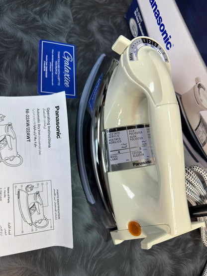Panasonic NI-22AWT 1000W Heavy Duty Dry Iron Non-Stick Soleplate - Buy Online Pakistan | Galaxiee.com