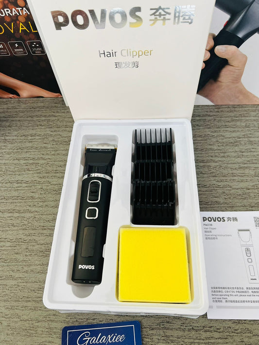 Povos PW-238 Cordless Hair Trimmer & Clipper | Precision Grooming - Buy Online Pakistan | Galaxiee.com