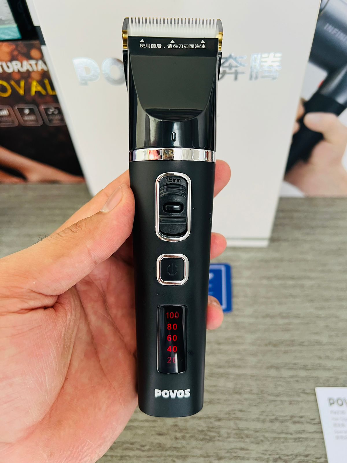 Povos PW-238 Cordless Hair Trimmer & Clipper | Precision Grooming - Buy Online Pakistan | Galaxiee.com