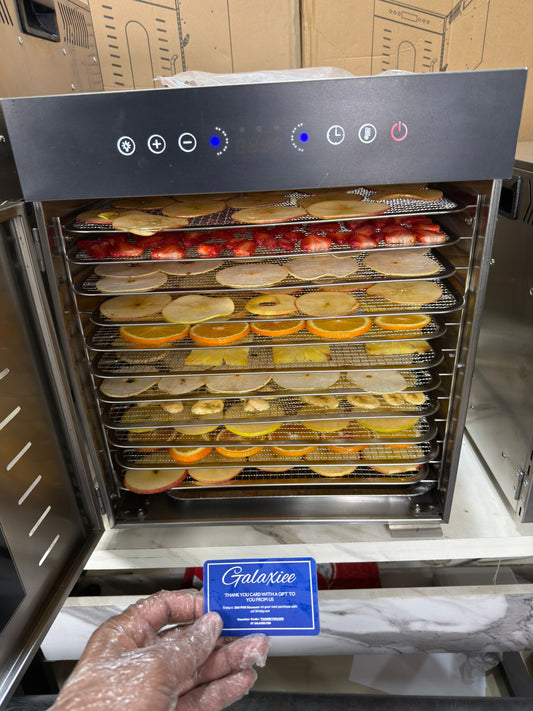 Premium Stainless Steel Food Dehydrator 12  Trays 1000W – Commercial Electric Fruit & Me - Buy Online Pakistan | Galaxiee.com