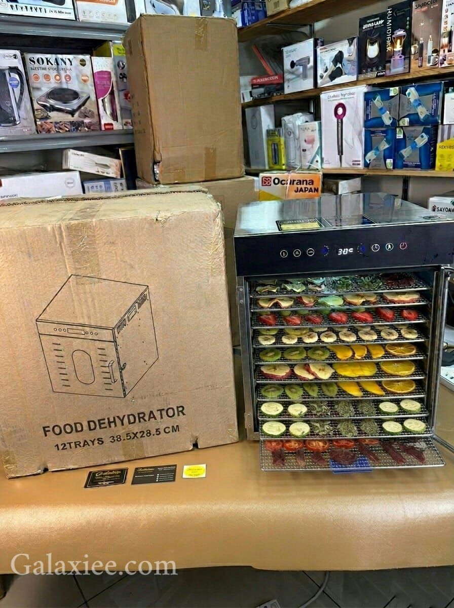 Premium Stainless Steel Food Dehydrator 12  Trays 1000W – Commercial Electric Fruit & Meat Dryer