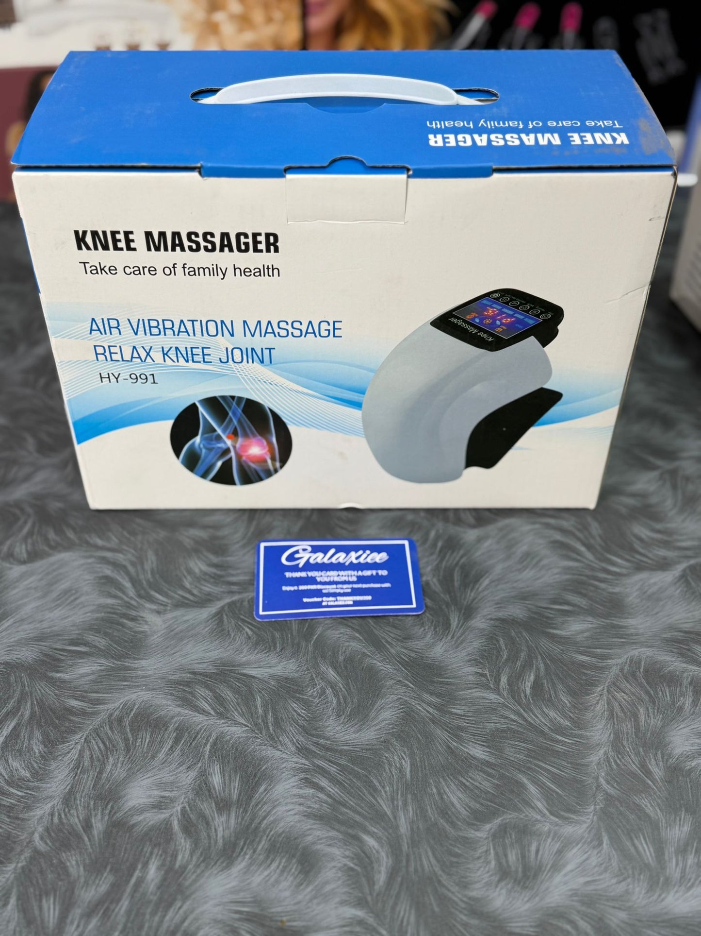 Rechargeable Knee Massager with Heating & Vibration – Large LED Display, 2400mAh Battery - Buy Online Pakistan | Galaxiee.com