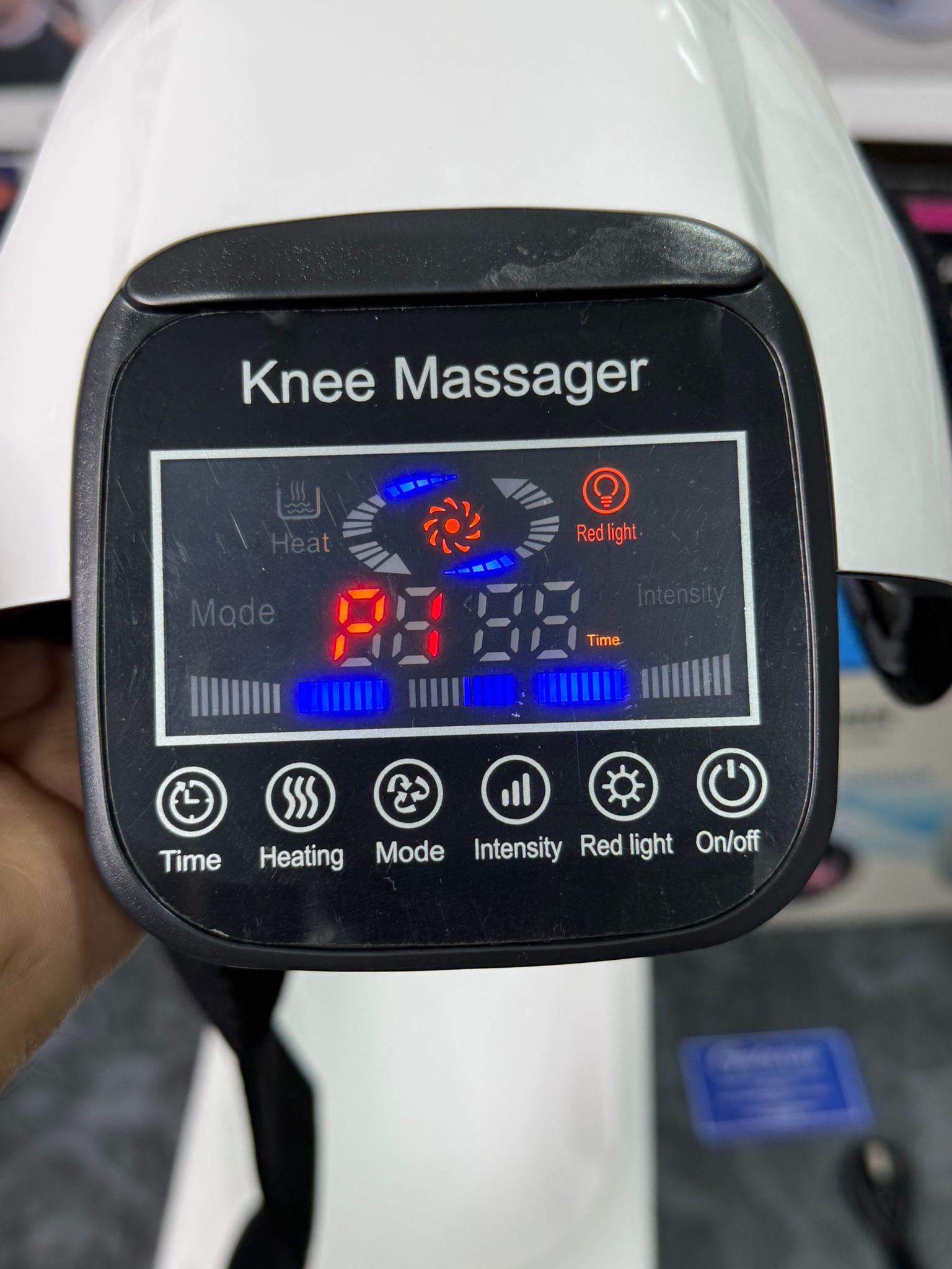 Rechargeable Knee Massager with Heating & Vibration – Large LED Display, 2400mAh Battery - Buy Online Pakistan | Galaxiee.com