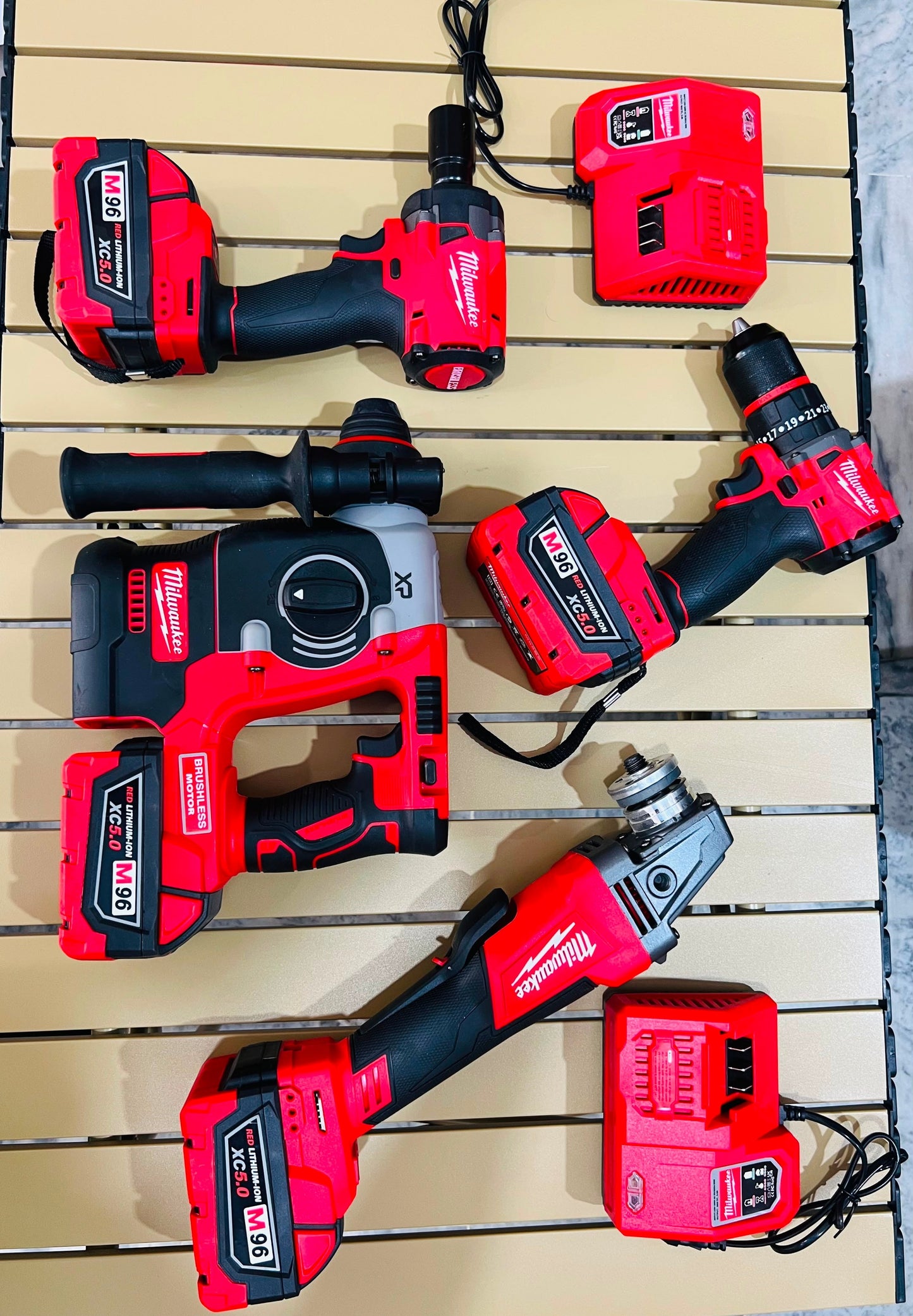 Milwaukee M96 4-in-1 Brushless Power Tool Combo Kit