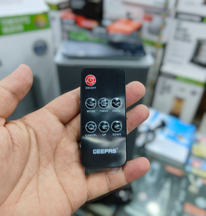 Geepas PTC Touch Remote Ceramic Fan Heater GRH28572P – 2000W Fast Room Heating