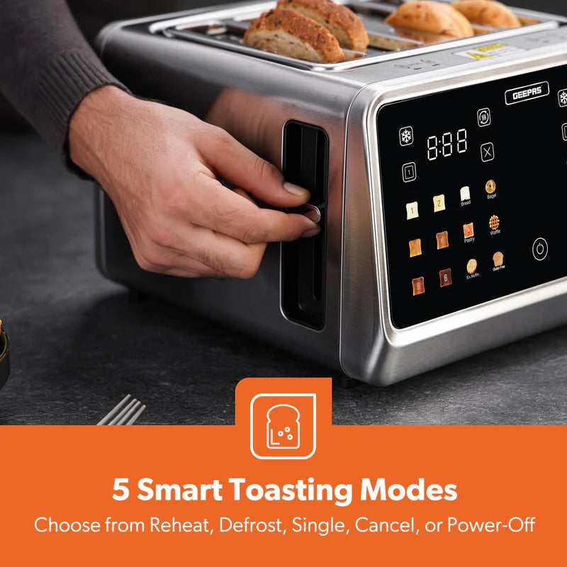 Geepas Digital 4 Slice Toaster GBT36569UK