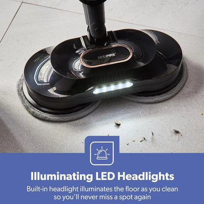 GEEPAS Digital Steam Mop Upright Floor Cleaner – 2-Mode Steam Cleaner for Tiles, Marble, Laminate & Wood Floors