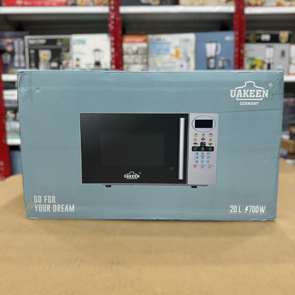 Uakeen 20L Digital Microwave Oven ZL-1904B – Compact Countertop Microwave with Digital Control