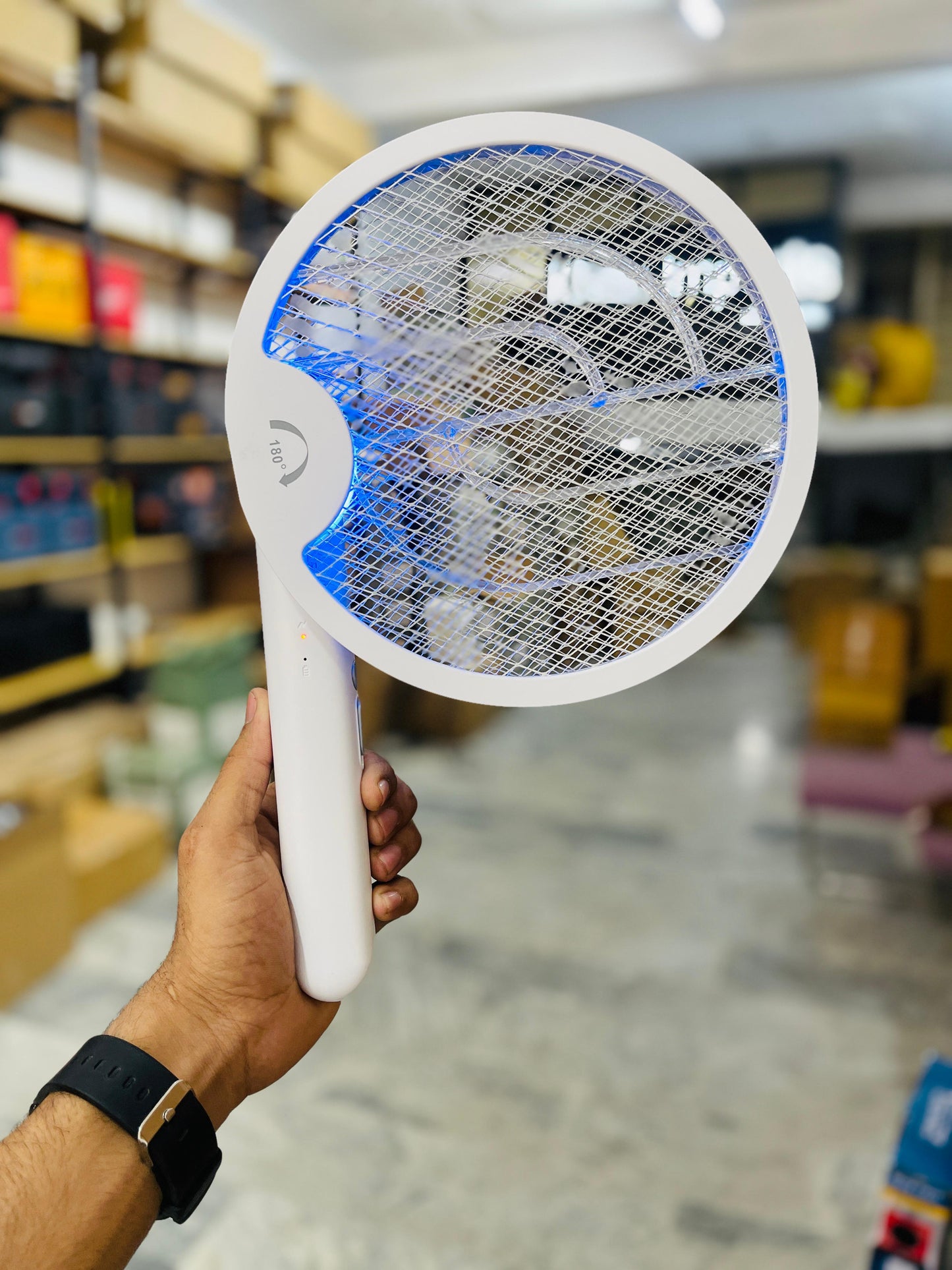 Vaelon Electric Mosquito Swatter V-980 – Rechargeable USB Mosquito Killer Racket with LED Light