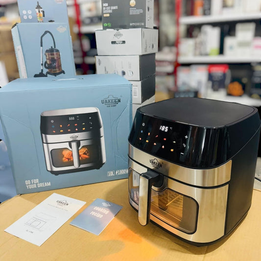 Uakeen ZL-1706 10L Digital Air Fryer 1800W – Oil-Free Healthy Cooking