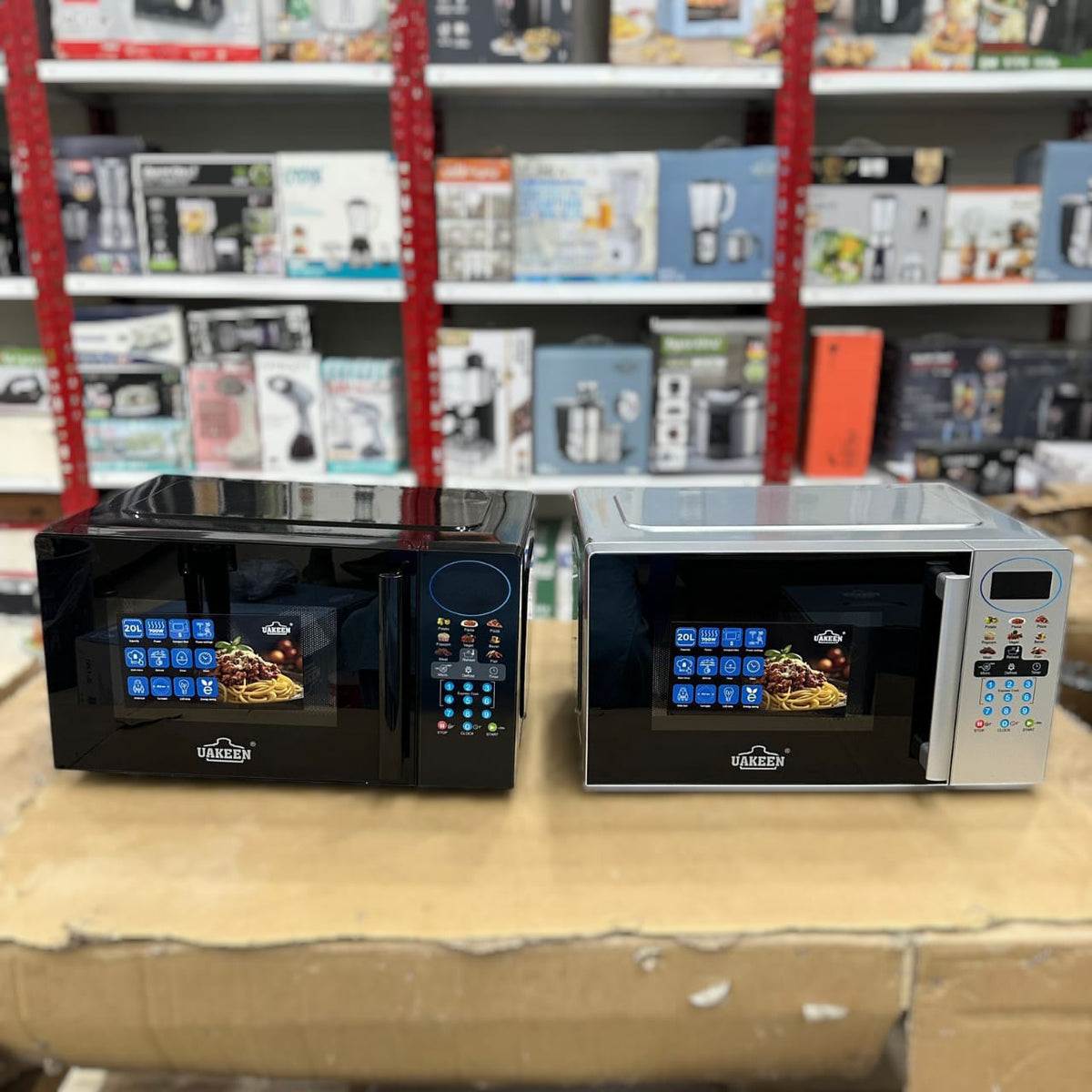 Uakeen 20L Digital Microwave Oven ZL-1904B – Compact Countertop Microwave with Digital Control