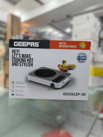 Geepas Digital Infrared Cooker (GIC6922P-3K) | 3000W Hot Plate
