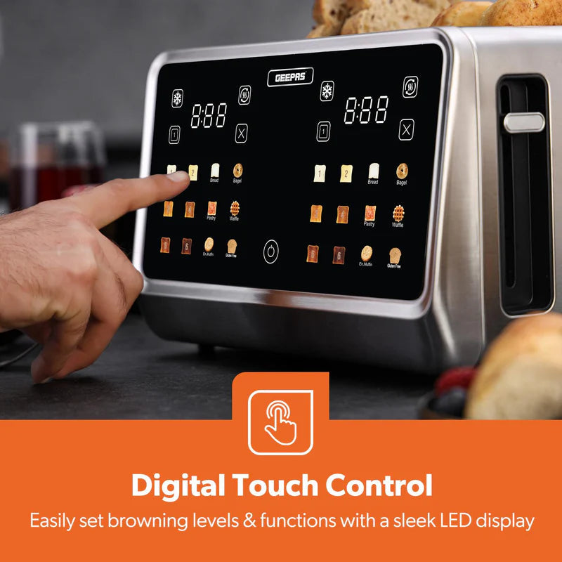 Geepas Digital 4 Slice Toaster GBT36569UK