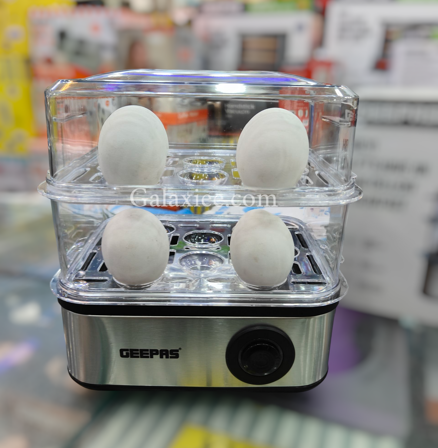 Geepas 16-Piece Egg Boiler GEB-63019 – Fast, Easy & Safe Egg Cooking