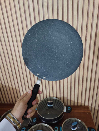 Arshia 18-Piece Bistro Marble Coated Cookware Set