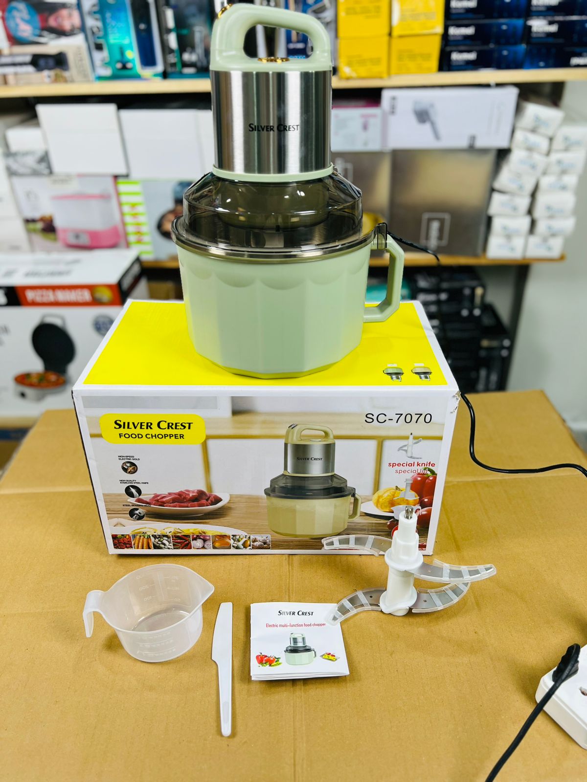 Silver Crest SC-7070 Electric Food Chopper & Meat Grinder – 4-Blade Multi-Functional Pro - Buy Online Pakistan | Galaxiee.com
