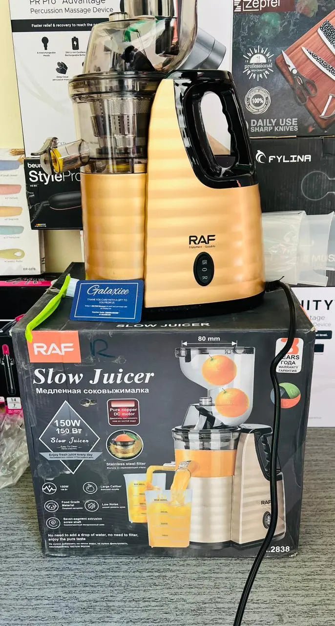 Slow Press Juicer RAF  Vegetable & Fruit Extractor Juicer Machine - Buy Online Pakistan | Galaxiee.com