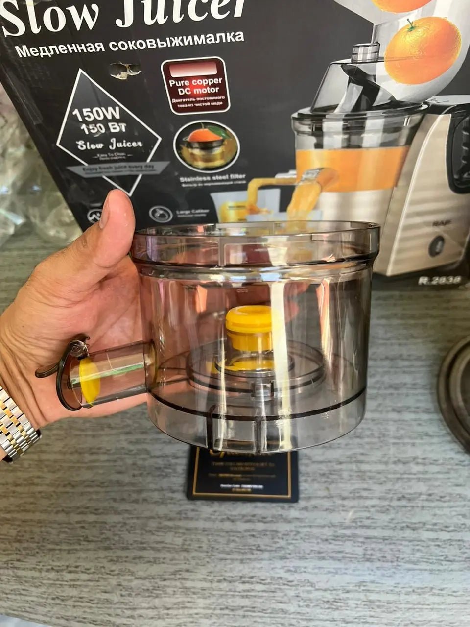 Slow Press Juicer RAF  Vegetable & Fruit Extractor Juicer Machine - Buy Online Pakistan | Galaxiee.com