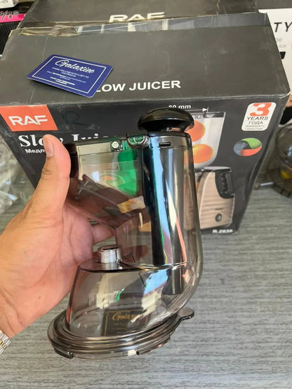 Slow Press Juicer RAF  Vegetable & Fruit Extractor Juicer Machine - Buy Online Pakistan | Galaxiee.com