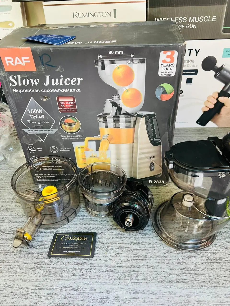 Slow Press Juicer RAF Vegetable & Fruit Extractor Juicer Machine - Galaxiee.com