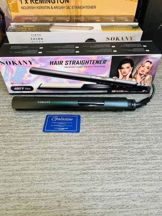 Sokany Salon Ultra hair straightener with titanium plates - Pakistan | Galaxiee