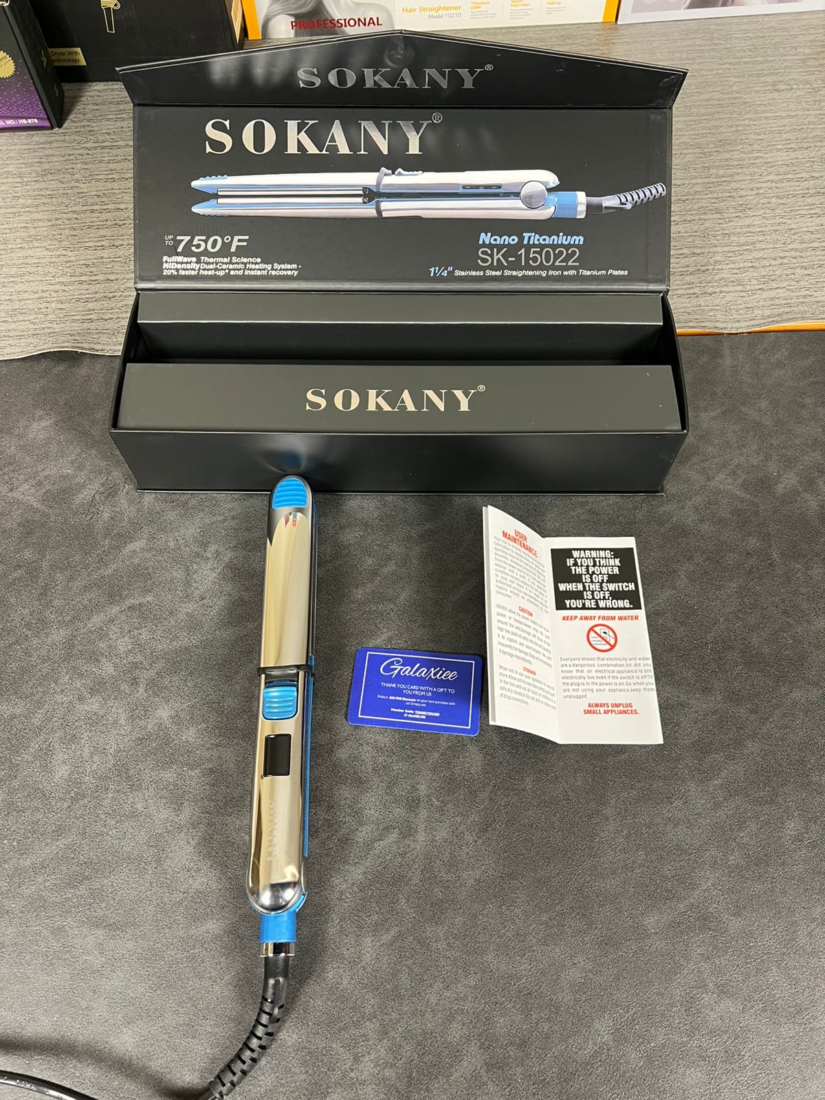 Sokany Nano Titanium Hair Straightener SK - 15022 - Galaxiee.com