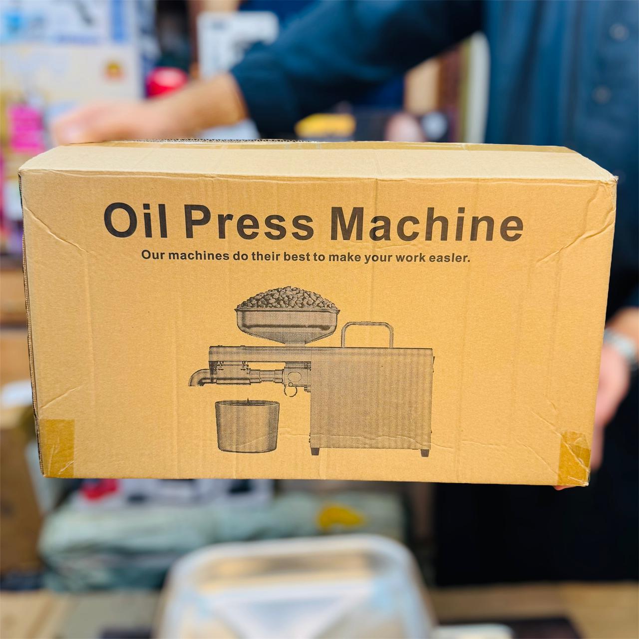 Stainless Steel Oil Press Machine – Pure & Fresh Oil at Home! - Buy Online Pakistan | Galaxiee.com