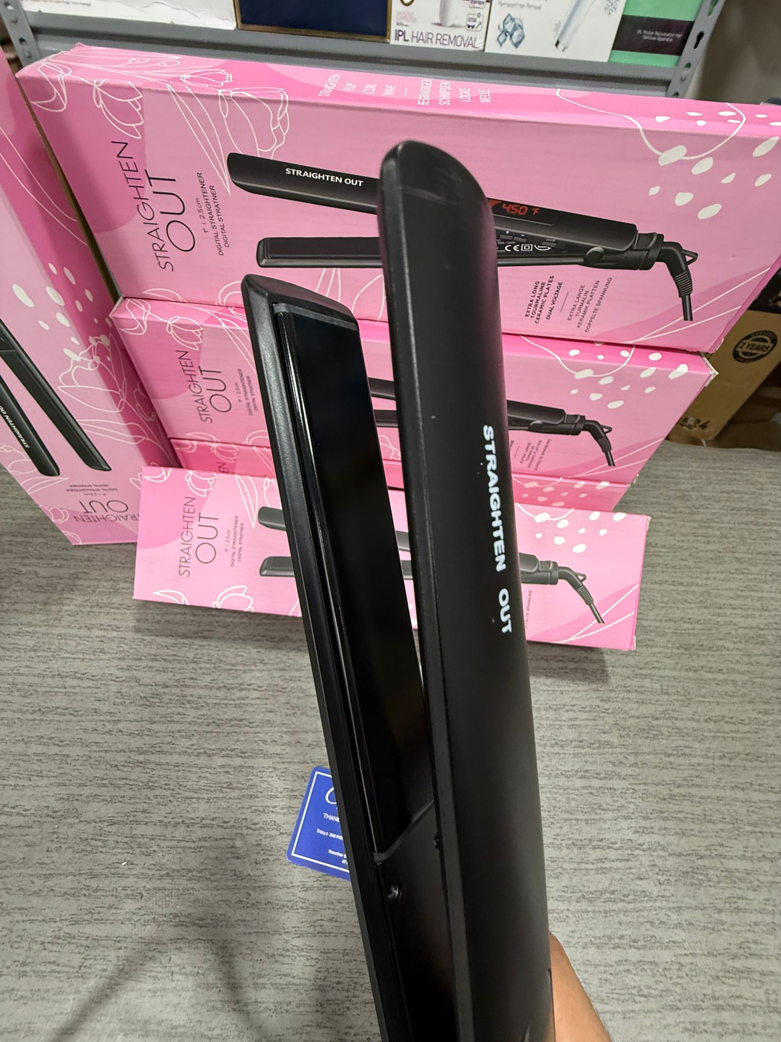 Straighten Out 1 Digital Hair Straightener 2.5cm – Professional Ceramic Flat Iron with L - Buy Online Pakistan | Galaxiee.com
