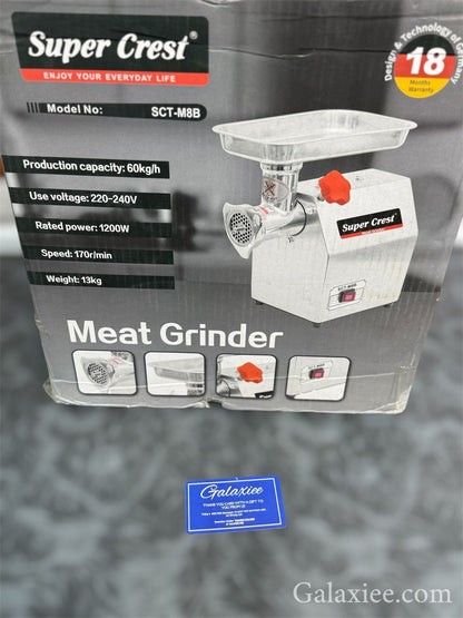 Super Crest SCT-M8B 1200W Heavy Duty Meat Grinder - Buy Online Pakistan | Galaxiee.com