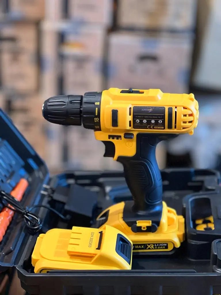 Superstar 24V Cordless Drill Machine Set - Galaxiee.com