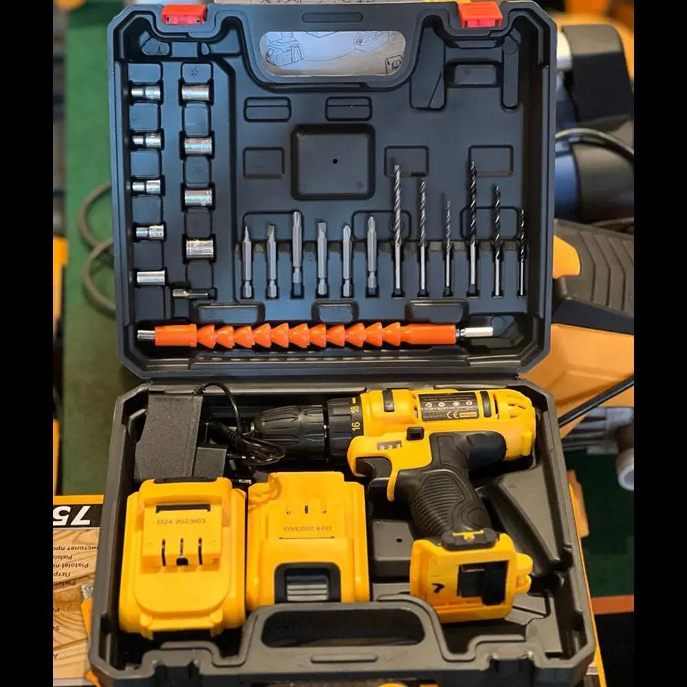 Superstar 24V Cordless Drill Machine Set - Galaxiee.com