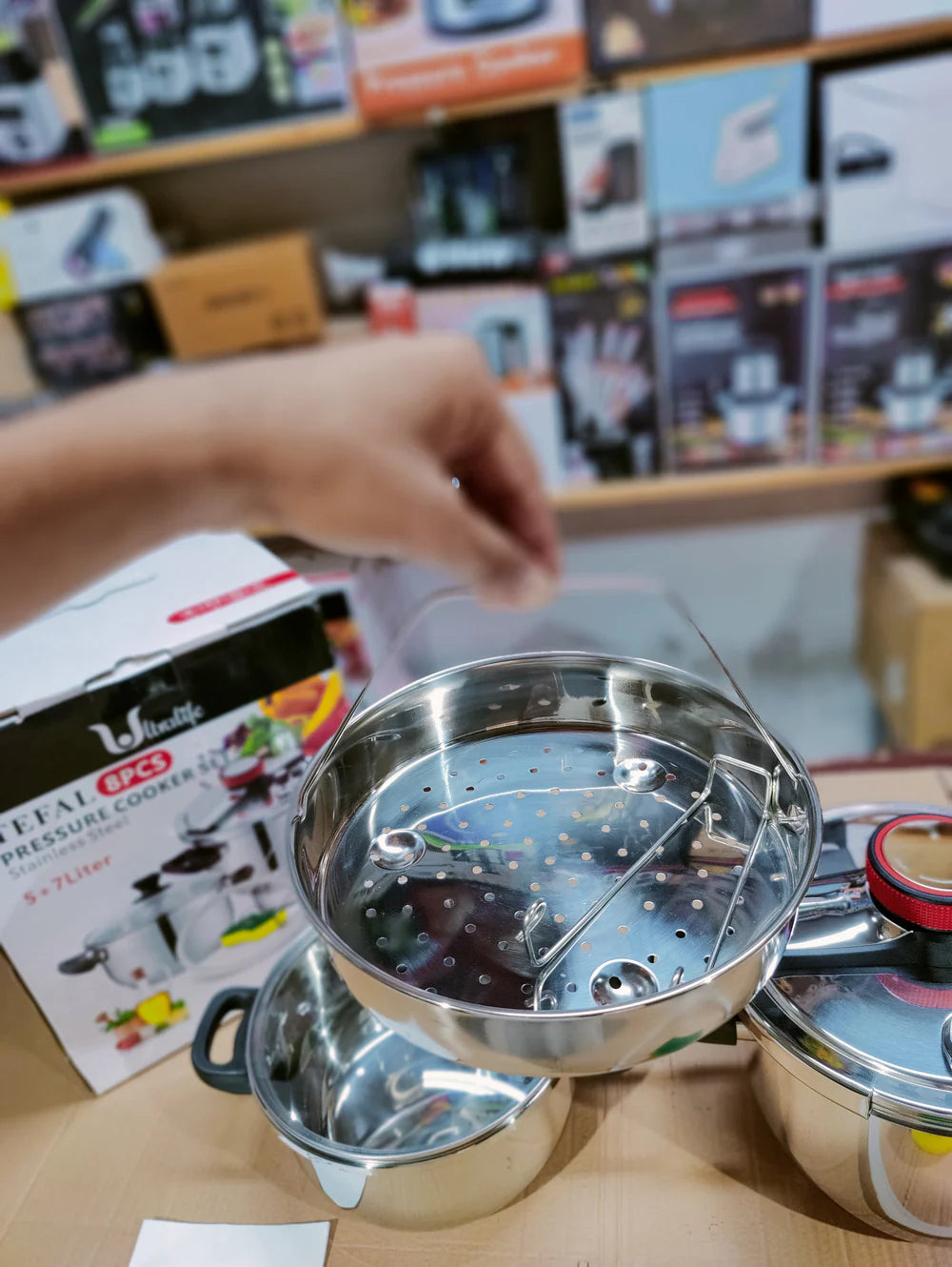 Tefal 3 in 1 Pressure Cooker 7+5 L - Buy Online Pakistan | Galaxiee.com