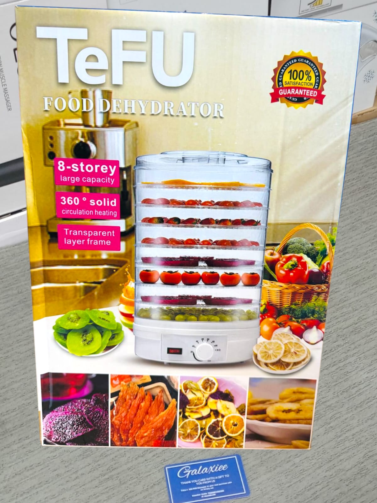 TEFU Commercial Food Dehydrator 8-Tray – 360° Even Drying Fruit & Meat Dryer - Buy Online Pakistan | Galaxiee.com