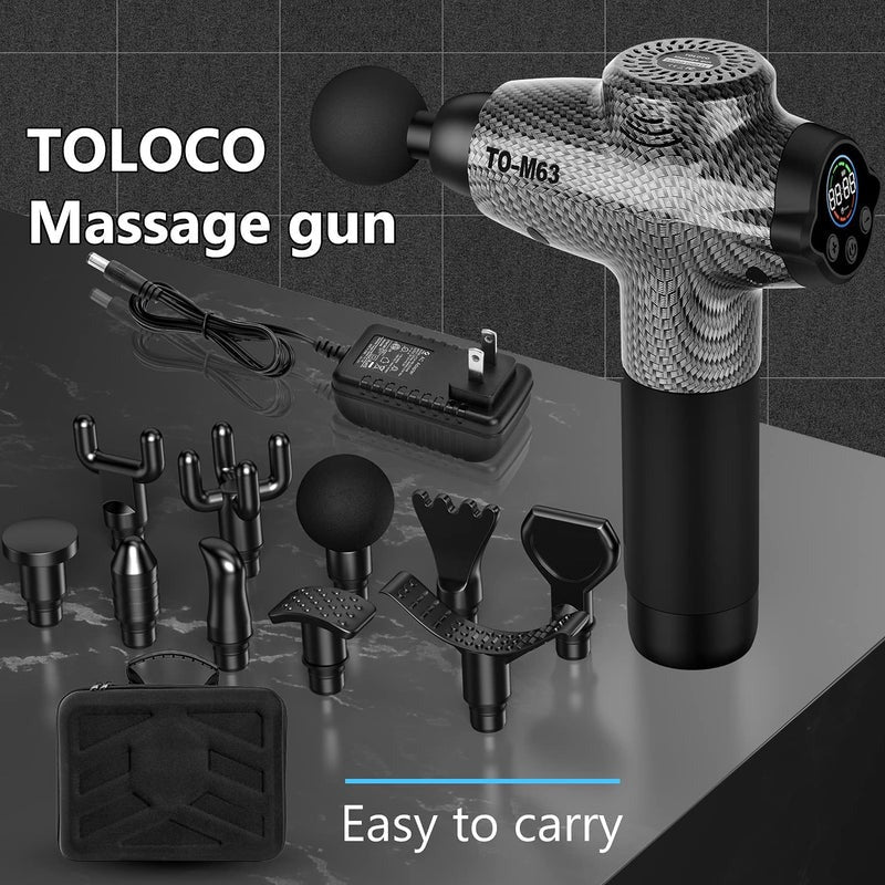 TOLOCO Percussion Massage Gun – Deep Tissue Relief for Athletes - Galaxiee.com