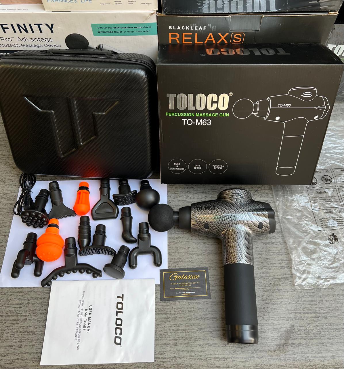 TOLOCO™Percussion Massage Gun – Deep Tissue Relief - Galaxiee.com