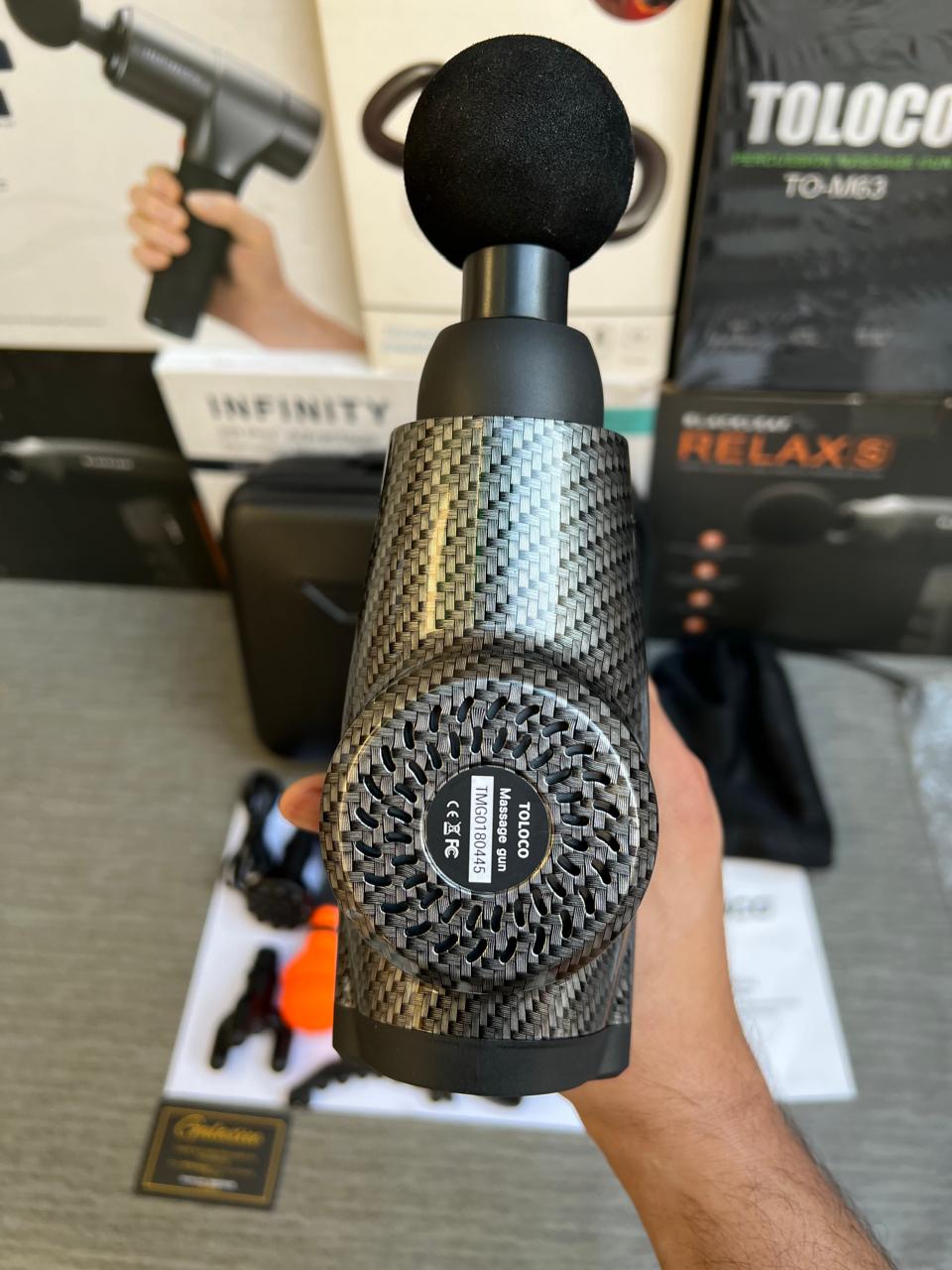 TOLOCO™Percussion Massage Gun – Deep Tissue Relief - Buy Online Pakistan | Galaxiee.com