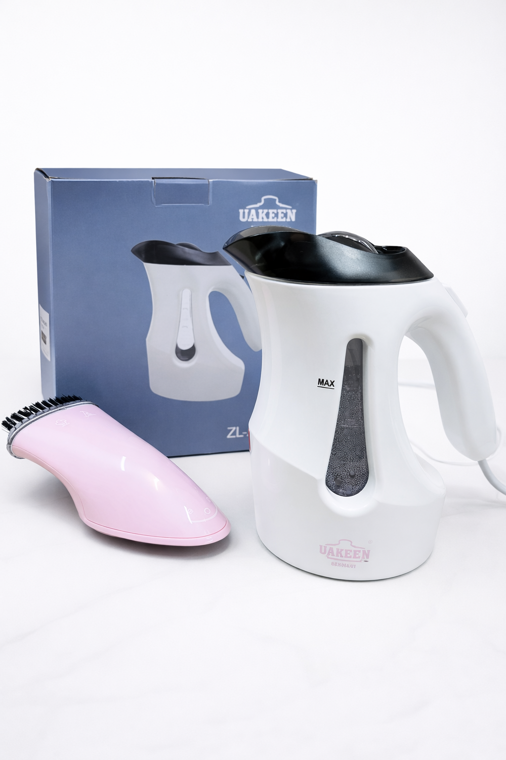 UAKEEN 2-in-1 Electric Kettle & Handy Garment Steamer | Fast Heating | Portable Design - Buy Online Pakistan | Galaxiee.com