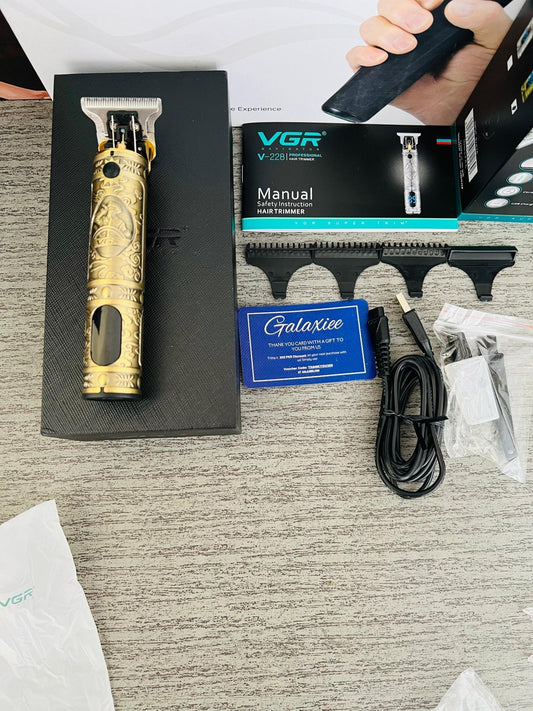 VGR V - 228 Professional Cordless Hair Trimmer – Precision Metal Body & Zero Cutting - Galaxiee.comHair Trimmer #Kemai#Vgr