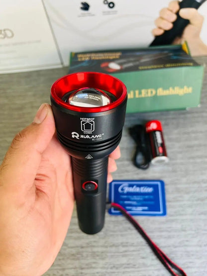 Waterproof High Power Laser Tactical Flashlight | Lot Imported - Buy Online Pakistan | Galaxiee.com