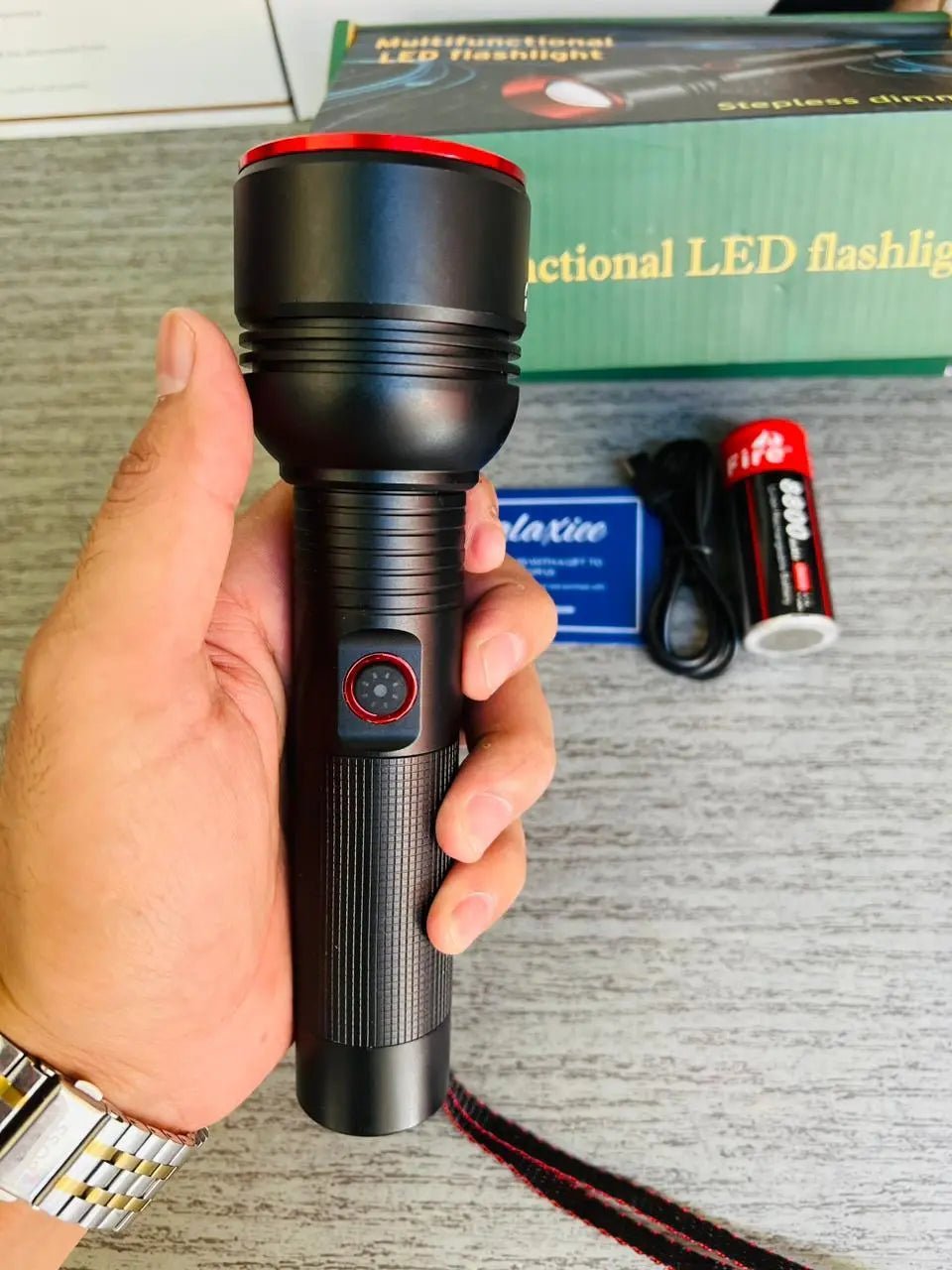 Waterproof High Power Laser Tactical Flashlight | Lot Imported - Galaxiee.comElectronic appliances