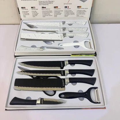 Zepter 6 in 1 Kitchen knives set with peeler & Scissor – Made for Europe – Poland Lot ImportHigh quality - Galaxiee.com